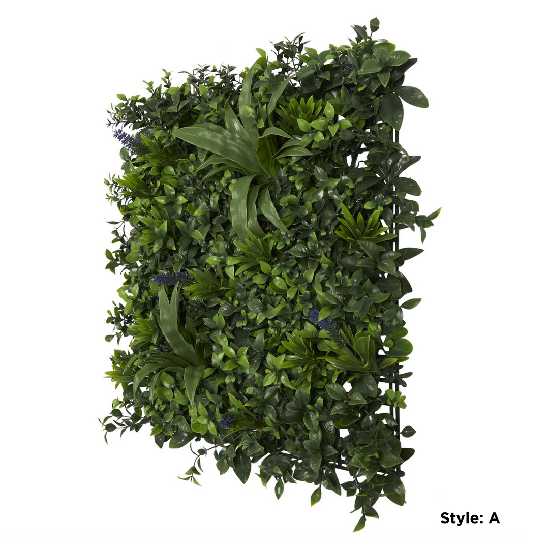Large Square Faux Plant Wall Decor Set