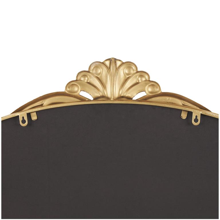 Metal Ornate Arched Baroque Wall Mirror