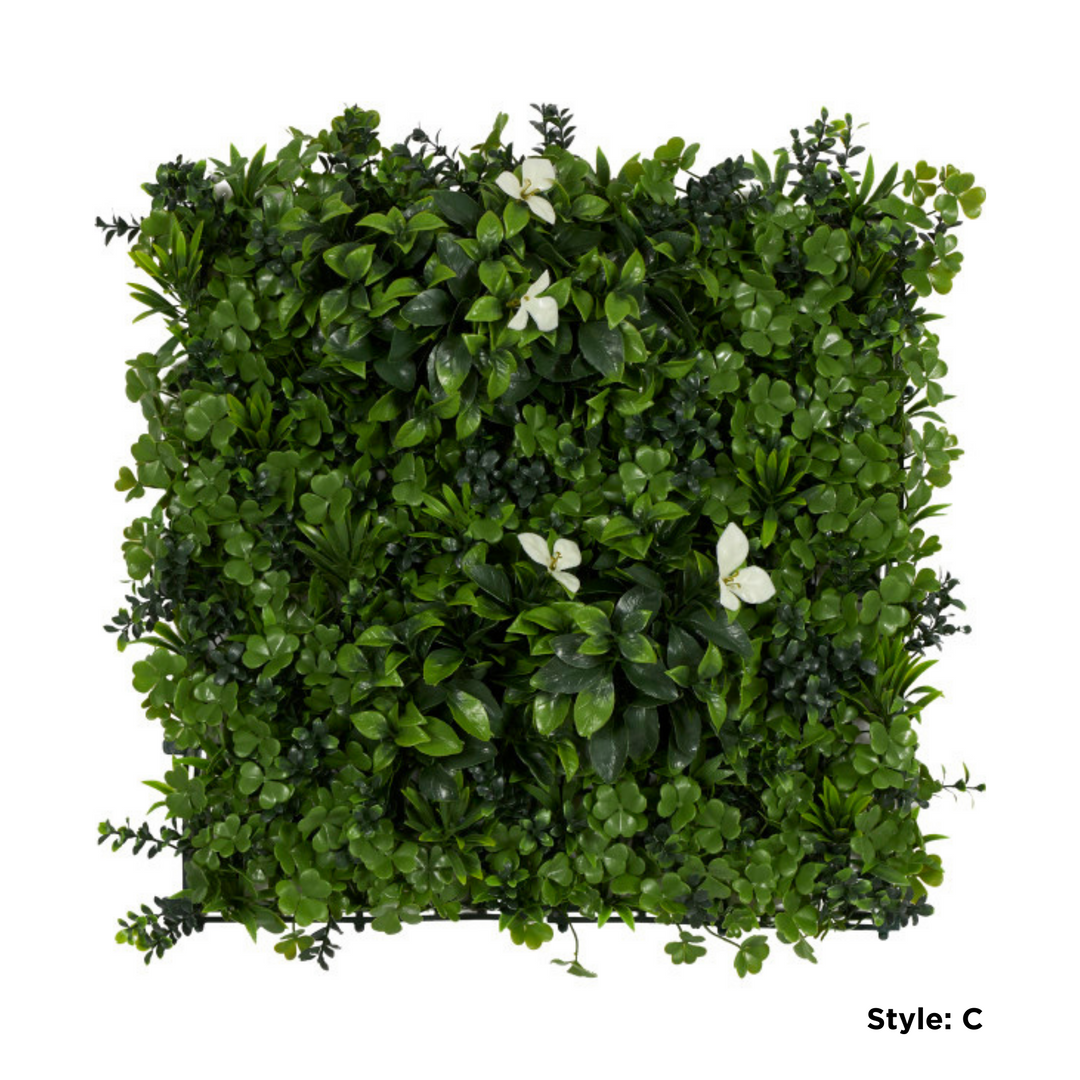 Large Square Faux Plant Wall Decor Set