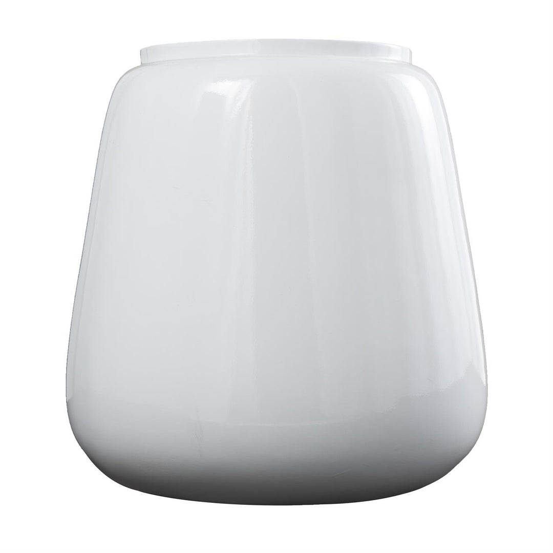 Polished Resin Wide Floor Vase
