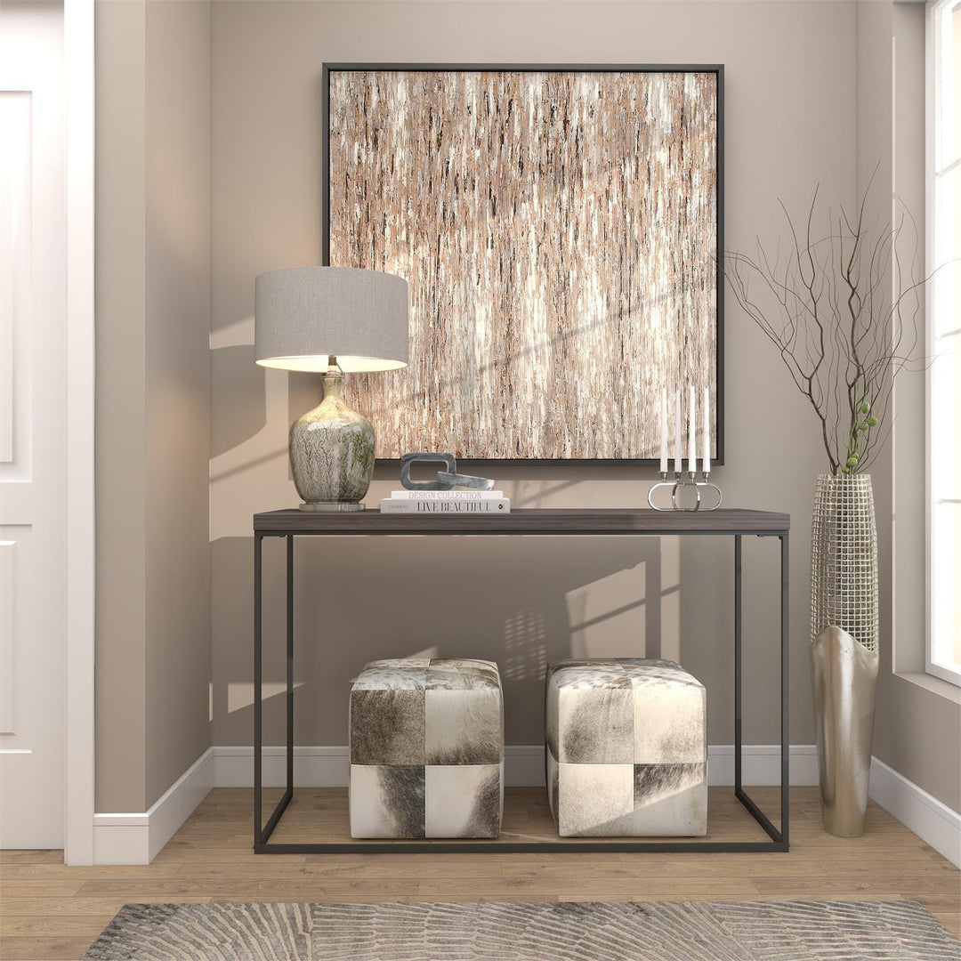 Tall Aluminum Hammered Floor Vase, 31"