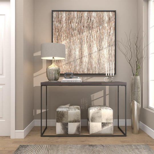 Tall Aluminum Hammered Floor Vase, 31"