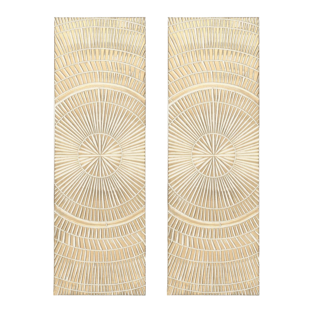 Skinny Celestial Handmade Wooden Wall Panels Set, 36"