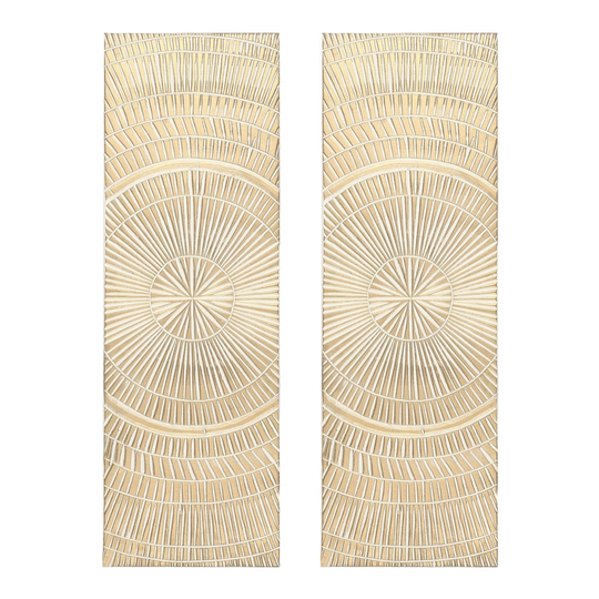 Skinny Celestial Handmade Wooden Wall Panels Set, 36"