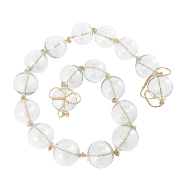 XL Glass Beads Sculpture on Jute Rope