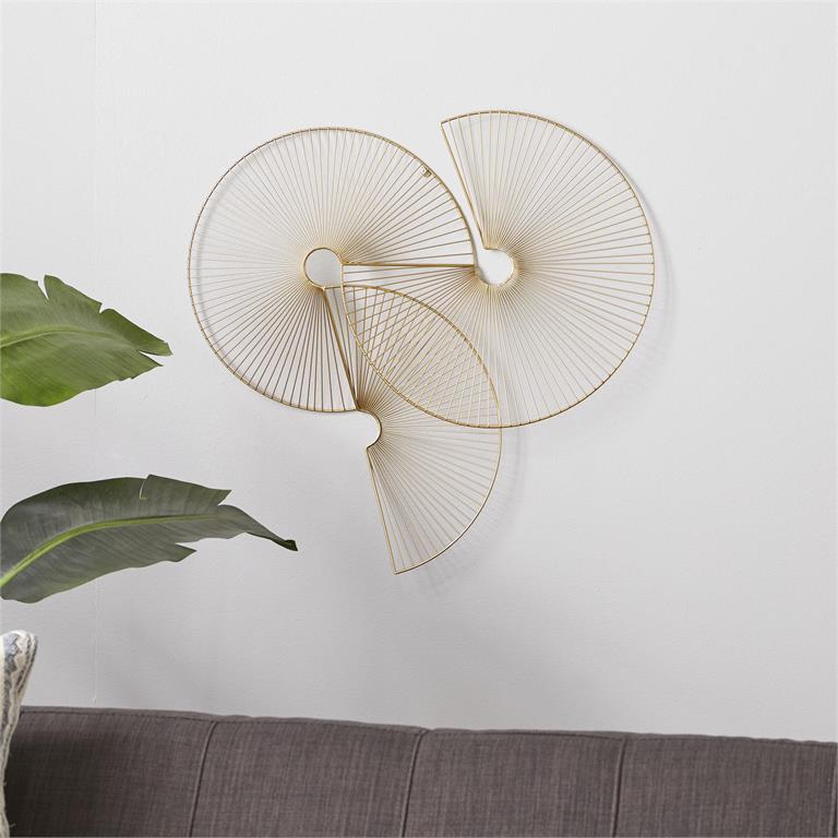 Half Moon Fanned Wall Decor Set