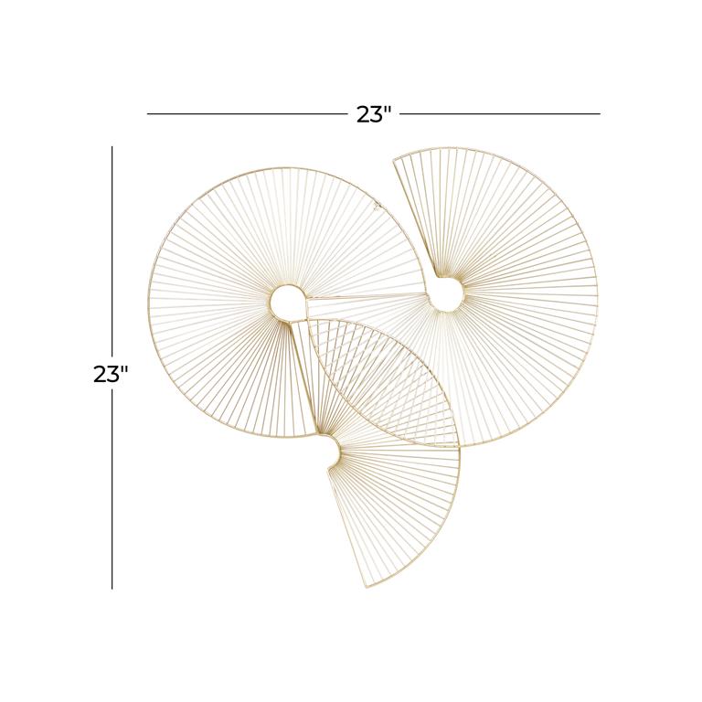 Half Moon Fanned Wall Decor Set
