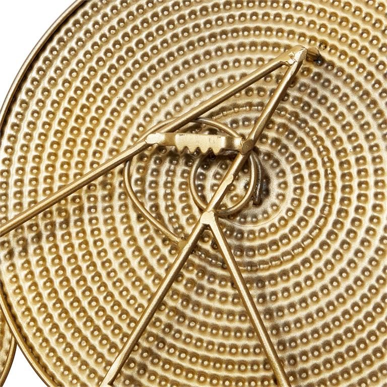 Large Textured Metal Spirals Wall Art