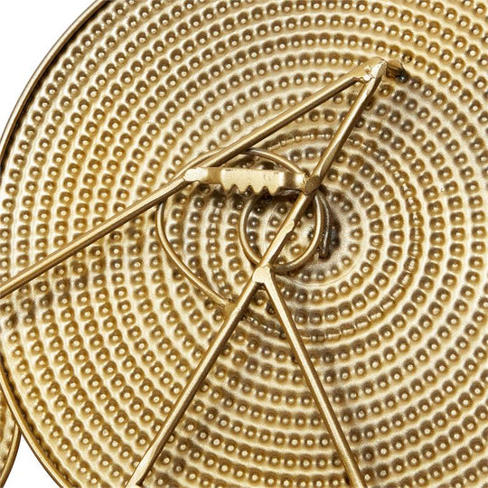 Large Textured Metal Spirals Wall Art