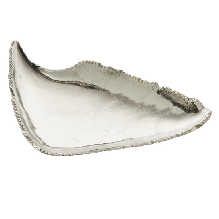 Triangular Metal Raw Edge Decorative Plate