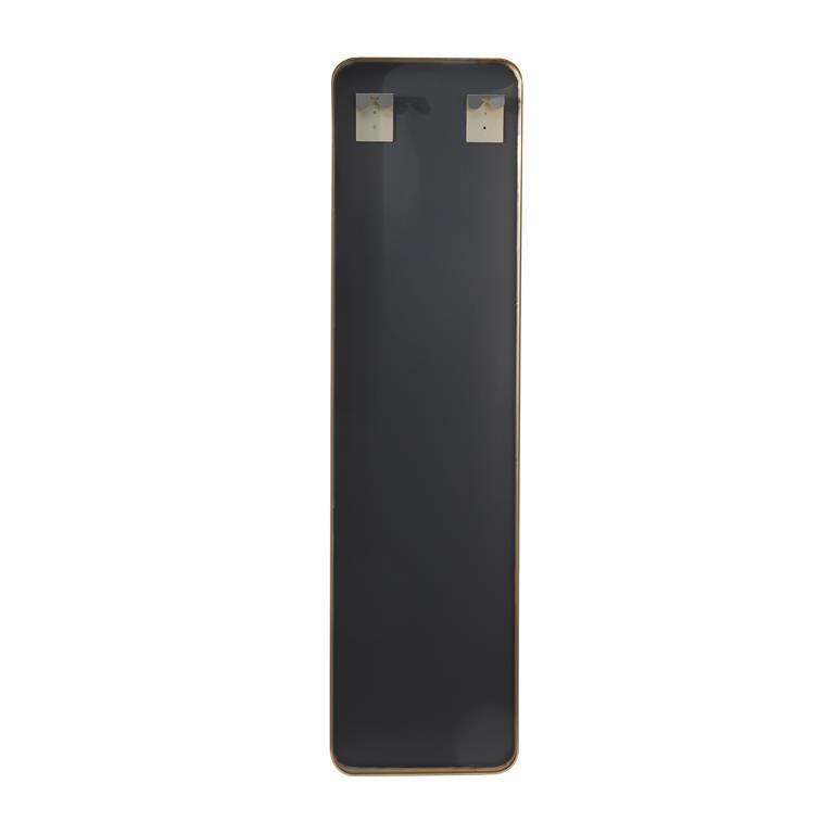 Thin Framed Wall Mirror with Rounded Corners, 59"