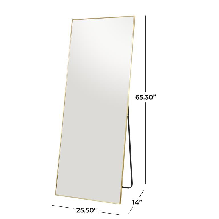 Framed Floor Mirror with Stand, 65"