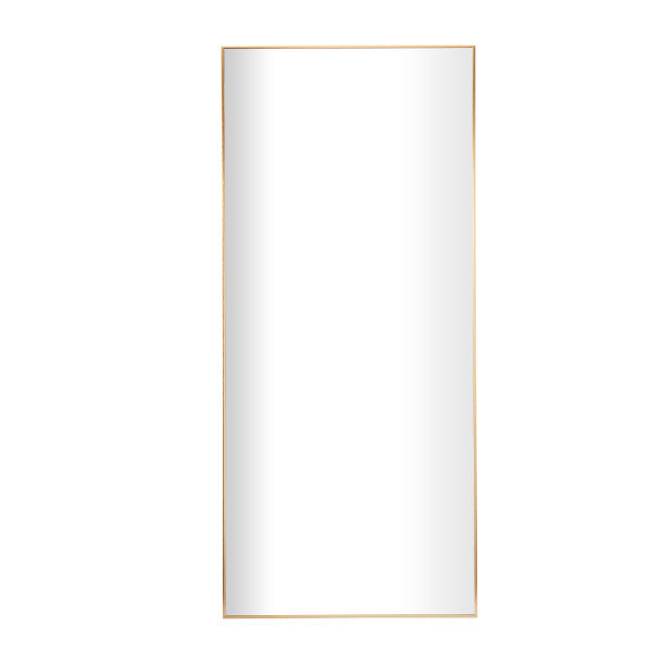 Metal Thin Framed Wall Mirror, 71"