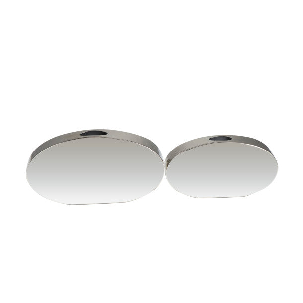 Oval Thin Stainless Steel Vase Set