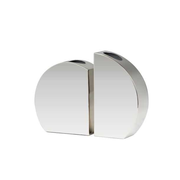 Abstract Thin Stainless Steel Vase Set