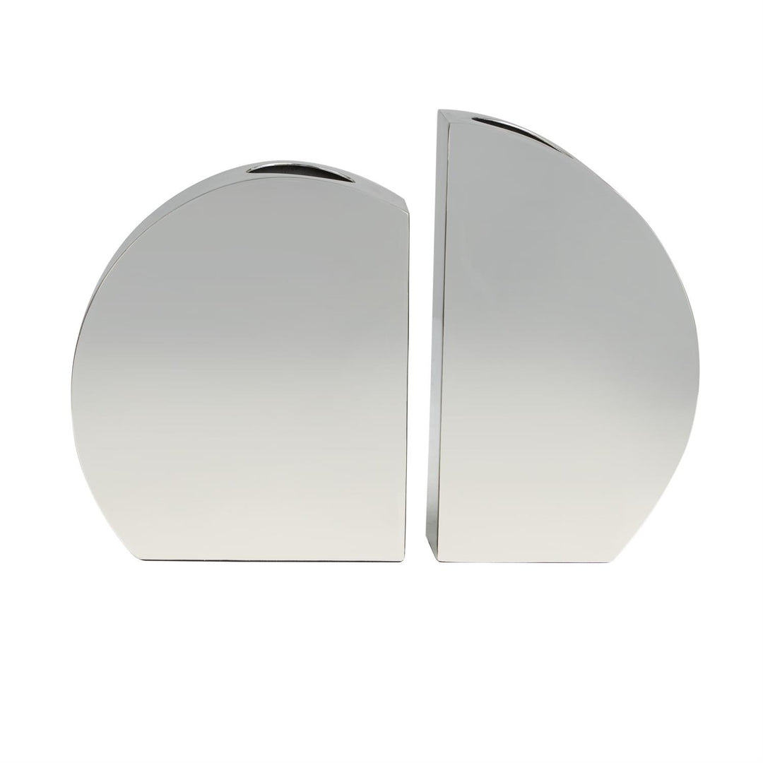 Abstract Thin Stainless Steel Vase Set