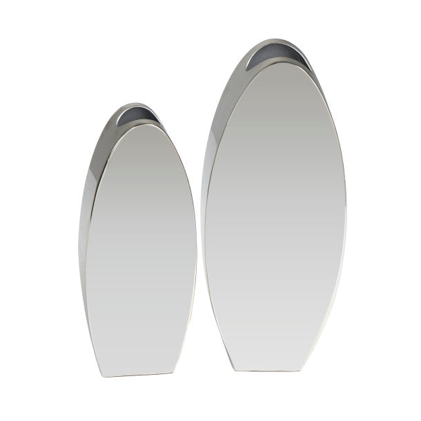 Tall Thin Stainless Steel Vase Set