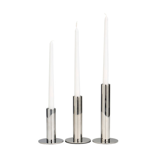 Slim Minimalistic Candle Holder Trio Set