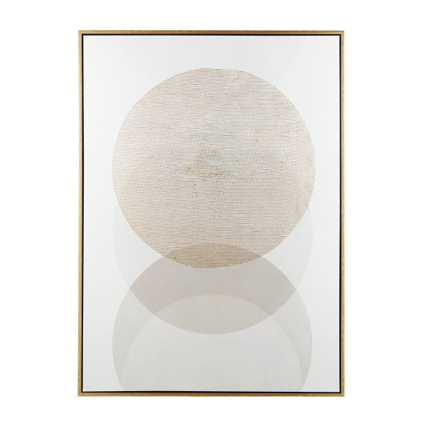 Soft Eclipses XL Wall Art with Gold Frame, 65"