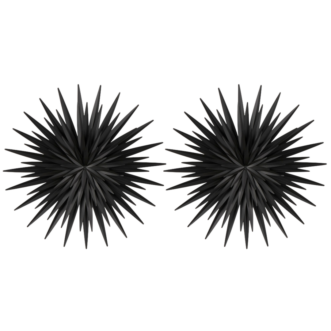 3D Metal Sunburst Layered Wall Art Set, 27.5" Dia