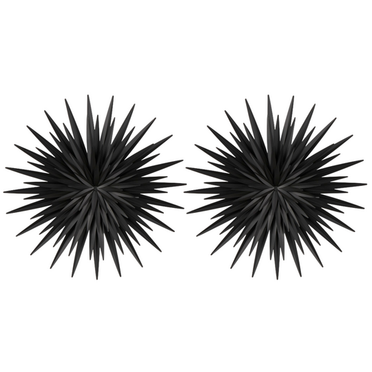 3D Metal Sunburst Layered Wall Art Set, 27.5" Dia