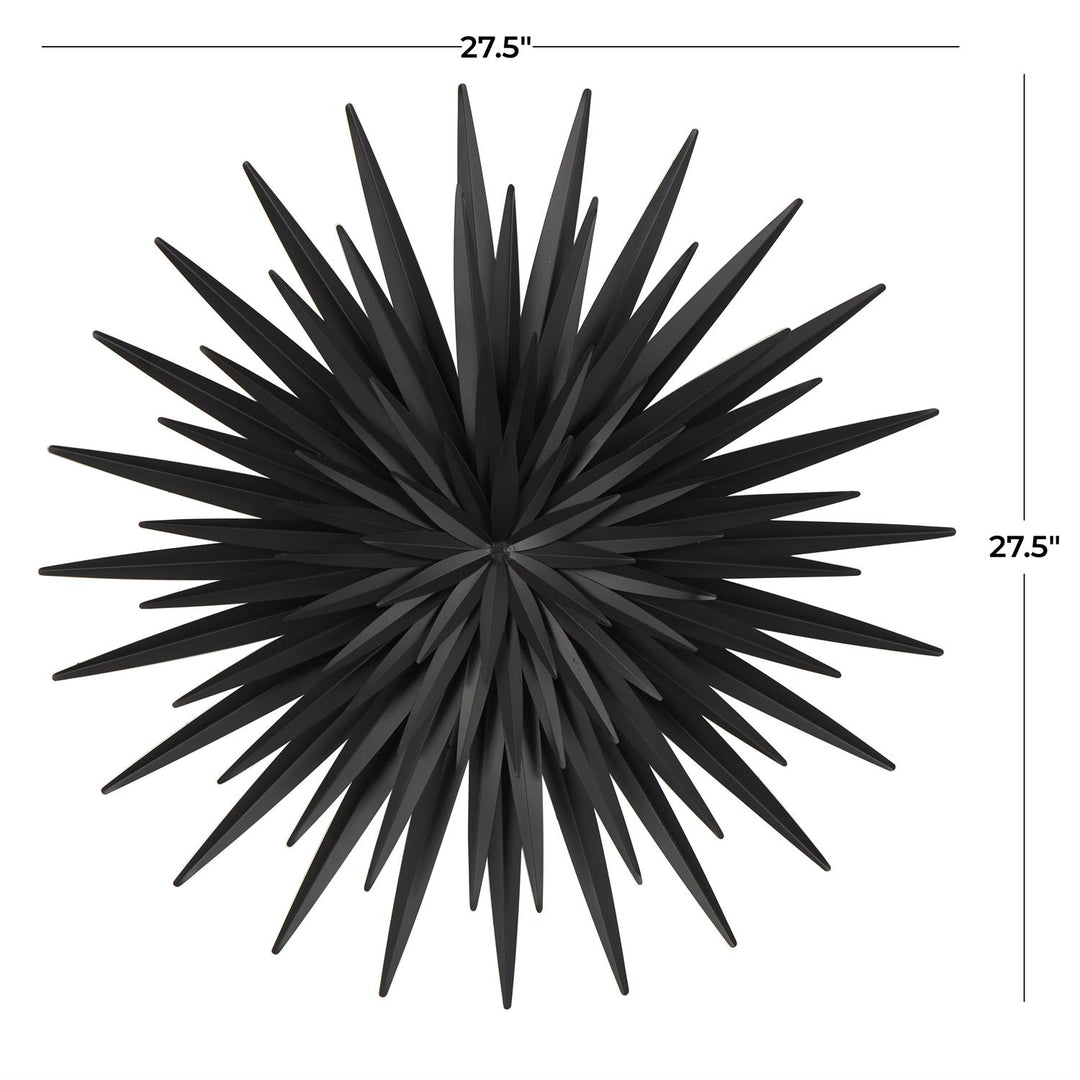 3D Metal Sunburst Layered Wall Art Set, 27.5" Dia