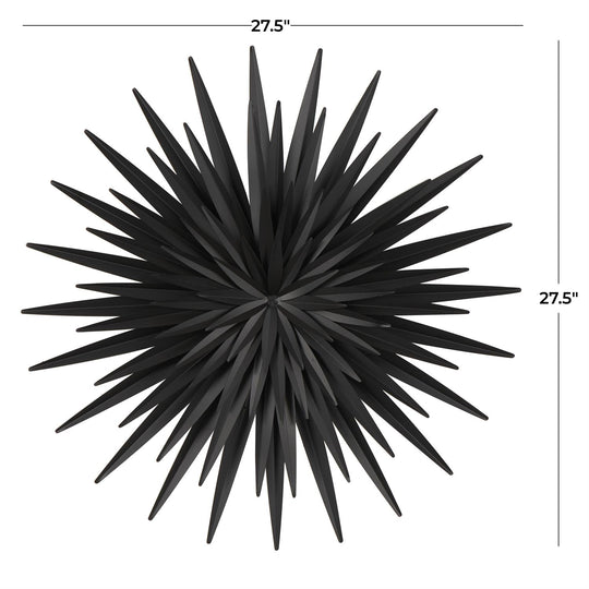 3D Metal Sunburst Layered Wall Art Set, 27.5" Dia