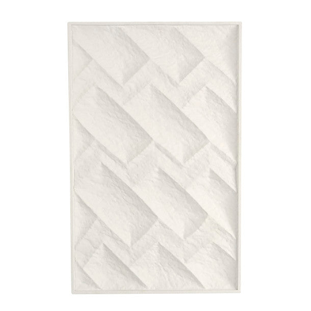 Angular Molded Metal Geometric 3D Wall Art