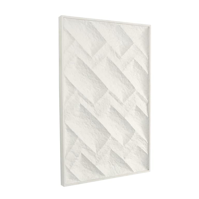 Angular Molded Metal Geometric 3D Wall Art