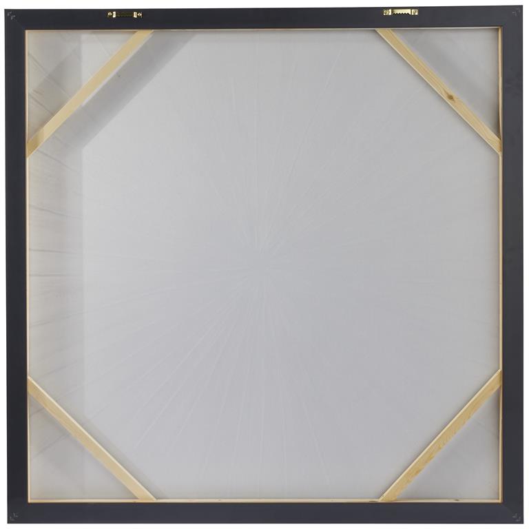 Textured Starburst Mixed Media Wall Art with Gold Frame Set