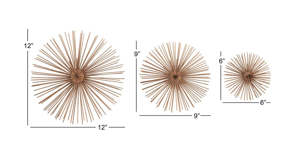 3D Starburst Orbs Wall Art Set