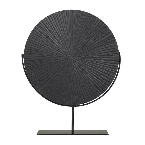 Starburst Carved Wooden Sculpture with Stand