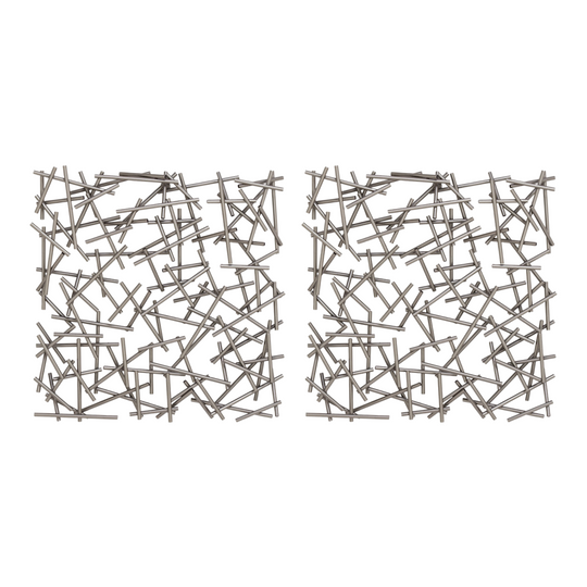Pick Up Sticks 3D Abstract Metal Wall Decor Set