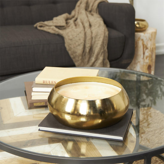 XL 5 Wick Scented Candle in Metal Bowl, 125 oz