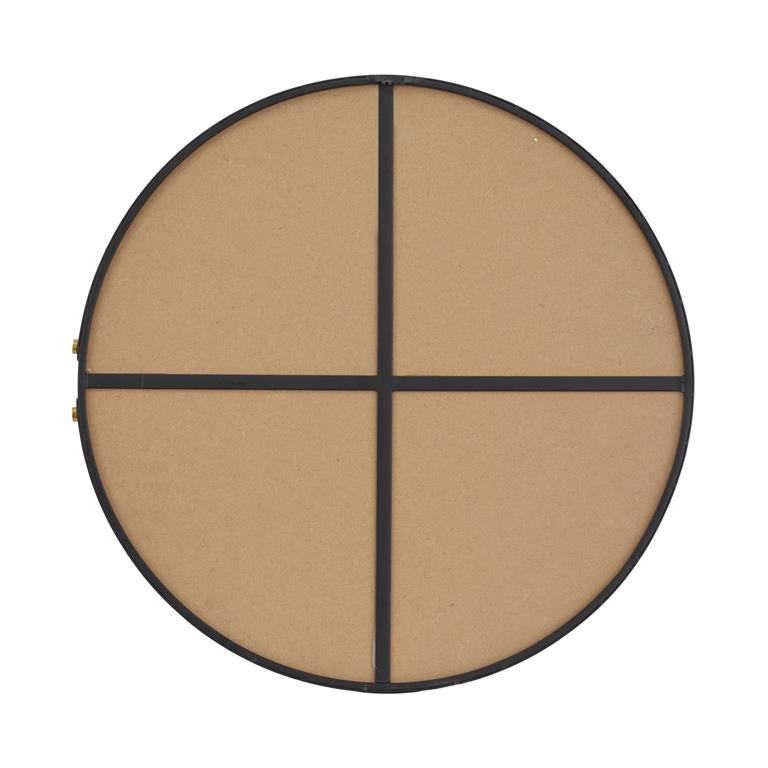 Thin Framed Round Wall Mirror, 26"