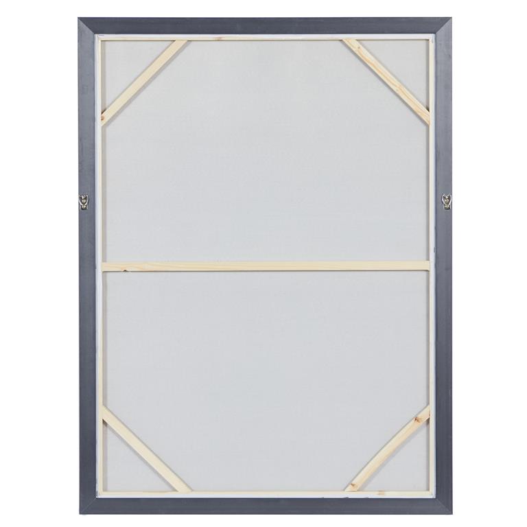 Smoky Grey and Gold Geode Ombre Wall Art with Gold Frame