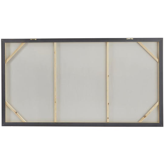 XL Abstract Glossy Gold Wall Art with Gold Frame