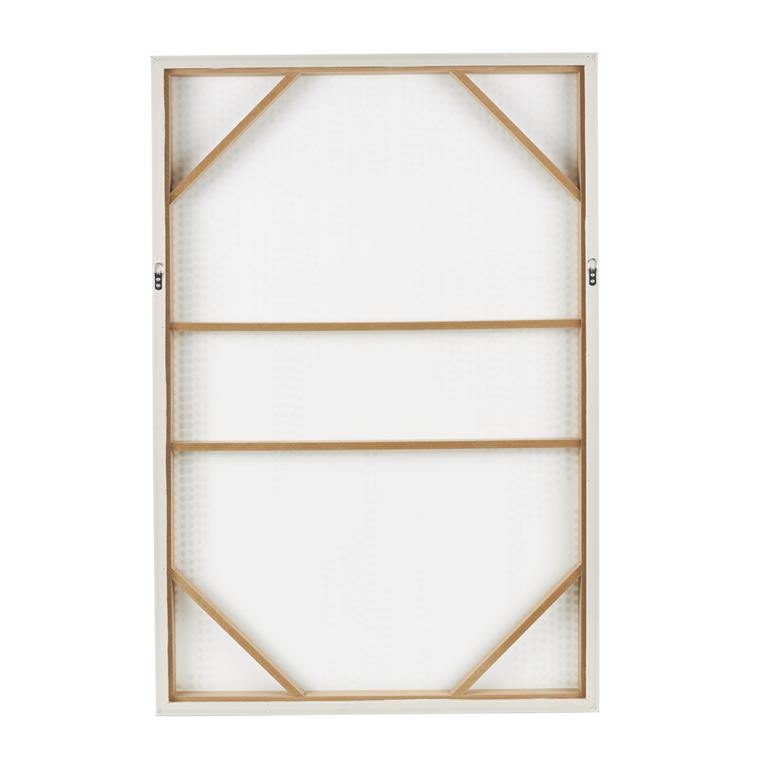 Hidden Matrix Code Wall Art with Light Brown Frame