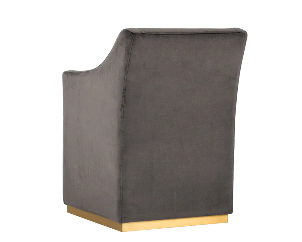 Zane Wheeled Dining Armchair