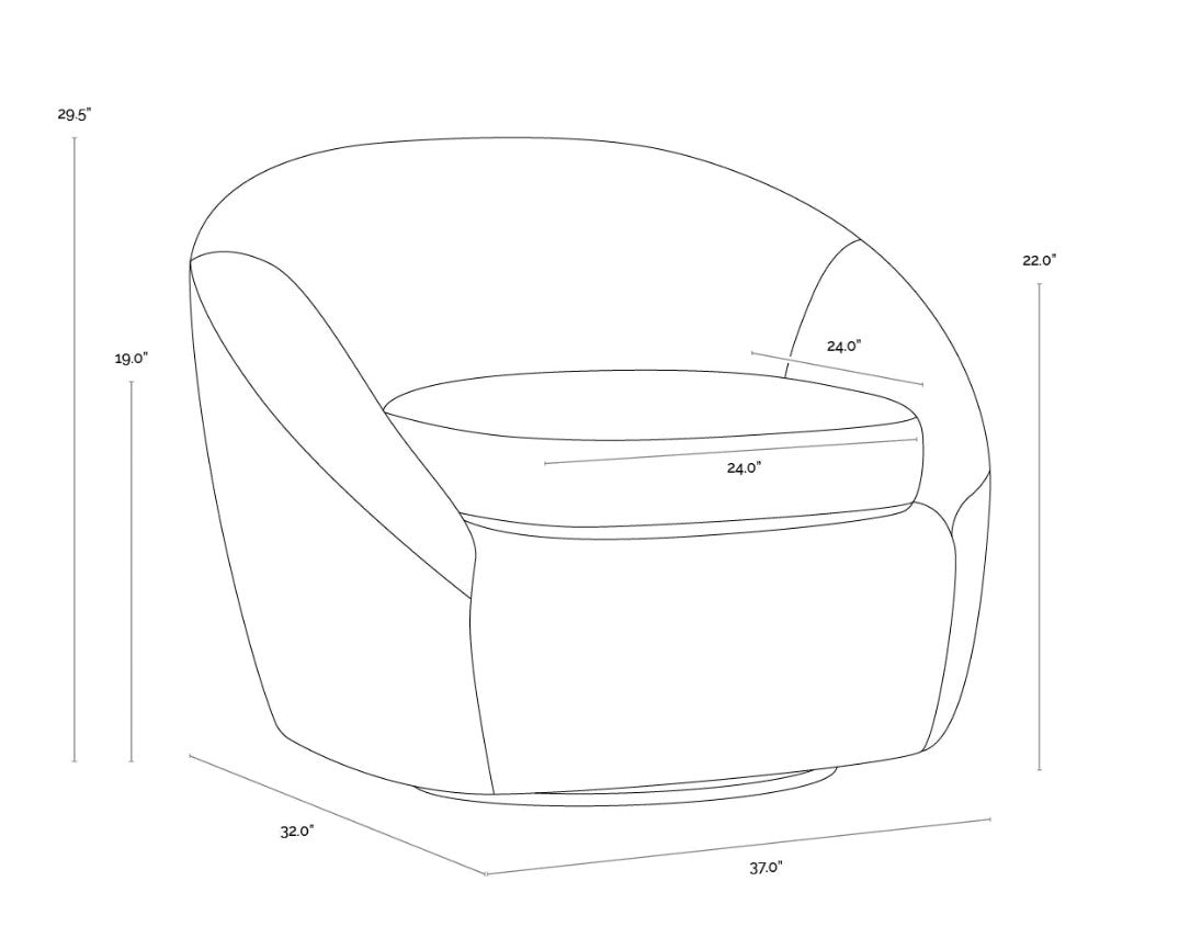 Bliss Swivel Lounge Chair