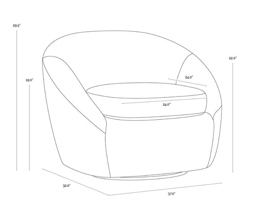 Bliss Swivel Lounge Chair
